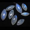 AAA Rainbow Moonstone - mix size 7x18 - 10x21 mm Marquise shape Briolett 8 pcs Tope drilled